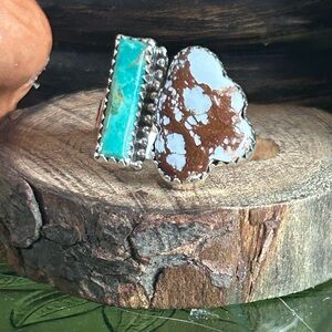 925 Sterling wild horse Turquoise ring